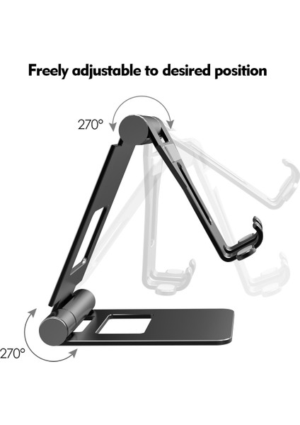 Licheers Ayarlanabilir Tablet Standı, Evrensel Tablet Tutucu, Taşınabilir Cep Telefonu Standı, 4-13 Inç Cihazlar Için (Siyah) (Yurt Dışından) fiyatları
