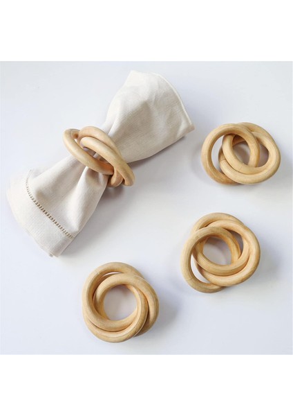 Ahşap Peçete Yüzüğü Köylü Ahşap Peçete Yüzüğü El Yapımı Peçete Tokası Braketi (Yurt Dışından) fiyatları