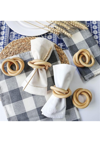 Ahşap Peçete Yüzüğü Köylü Ahşap Peçete Yüzüğü El Yapımı Peçete Tokası Braketi (Yurt Dışından) indirimleri