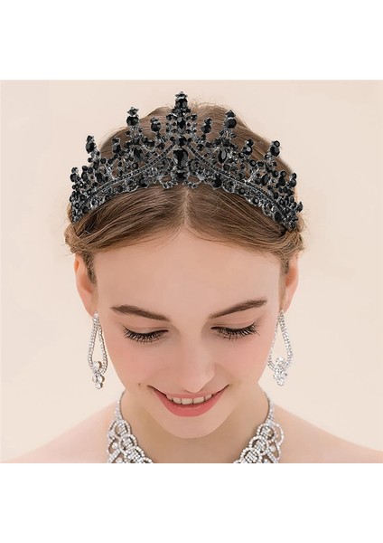 Doğum Günü Tiara Crown ve Sash Kadınlar Için Doğum Günü Partisi Süslemeleri Kızlar Için Hediye Kristal Baş Bandı Saç Aksesuarları C (Yurt Dışından) fiyatları