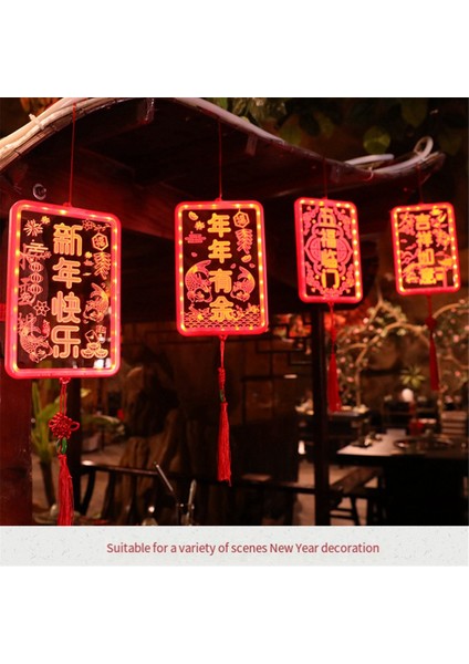 Yeni Yıl Dekorasyonları Bahar Festivali Iç Mekan Dekorasyonu LED Renk Işıkları Aydınlık Fuzi Asma Işıklar, D (Yurt Dışından) modelleri