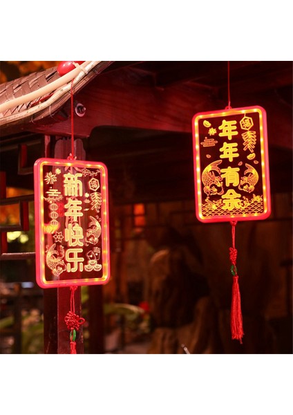 Yeni Yıl Dekorasyonları Bahar Festivali Iç Mekan Dekorasyonu LED Renk Işıkları Aydınlık Fuzi Asma Işıklar, D (Yurt Dışından) fırsatları