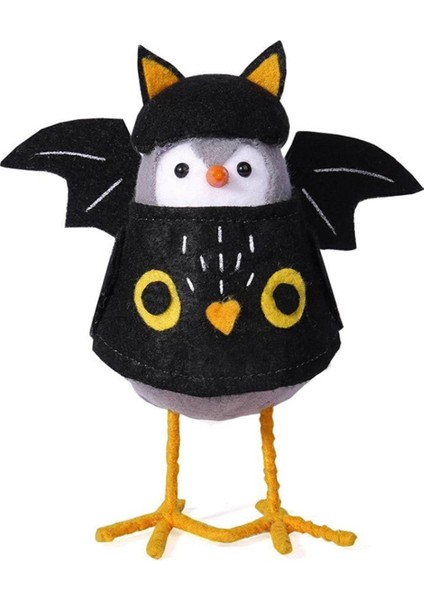 Cadılar Bayramı Daimi Kuş Heykeli, Hayalet Kuş Heykeli, Cadılar Bayramı Kuş Bebeği, Masaüstü Ev Pencere Dekorasyonu Siyah (Yurt Dışından)