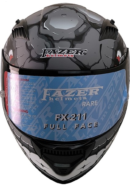 Motosiklet Kask Ece 22.R06 Double Vizörlü Full Face Spoiler Motor Kaskı Fantastic