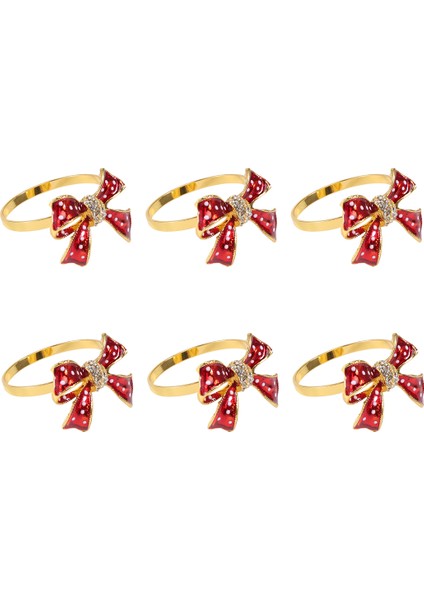 Peçete Yüzükleri Seti 6, Düğün Için Kelebek Düğüm Peçete Yüzüğü, Akşam Yemeği Partisi, Noel Için Serviette, Doğum Günü (Yurt Dışından)