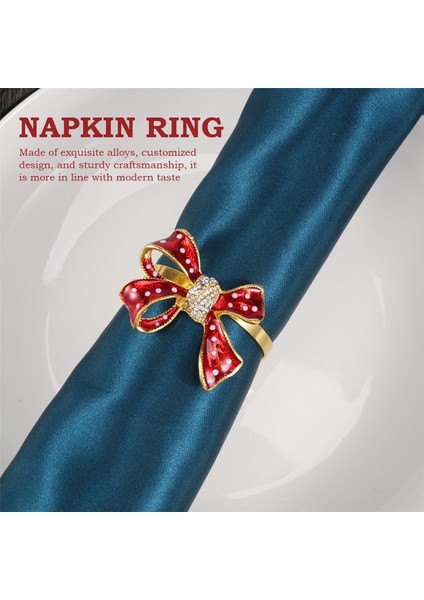 Peçete Yüzükleri Seti 6, Düğün Için Kelebek Düğüm Peçete Yüzüğü, Akşam Yemeği Partisi, Noel Için Serviette, Doğum Günü (Yurt Dışından) fırsatları