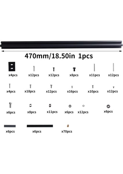 Voron Için 2.4 350MM Tapchanger Extruder Switch Tool Donanım Kiti Stealthburner Ekstrüder Alüminyum Profiller ve Bağlantı Müdürlüğü (Yurt Dışından) fiyatları