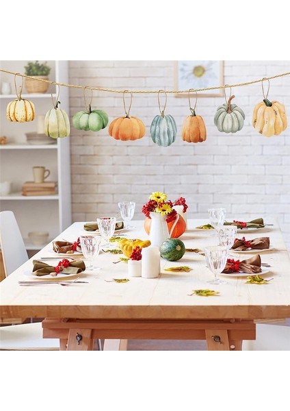 36 Pcs Güz Ahşap Kabak Asma Süsler Şükran Günü Hasat Küçük Asma Işaretleri Cadılar Bayramı Kabak Dekorasyonları (Yurt Dışından) fırsatları