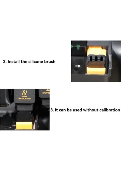 Bambu Lab Için H2D Hotend Nozul Silecek Hotend Nozul Silikon Fırça Temizleme Aracı 3D Yazıcılar Için 1 Pcs (Yurt Dışından) indirimleri