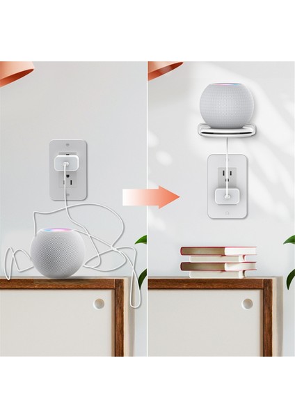 Homepod Mini Duvar Montajı Tutucu Için Smart Hoparlör Için Stand Standı Smart Hoparlör Uzay Kurtarıcı Askı Homepod Mini A (Yurt Dışından) modelleri