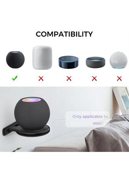 Homepod Mini Duvar Montajı Tutucu Için Smart Hoparlör Için Stand Standı Smart Hoparlör Uzay Kurtarıcı Askı Homepod Mini A (Yurt Dışından) indirimleri