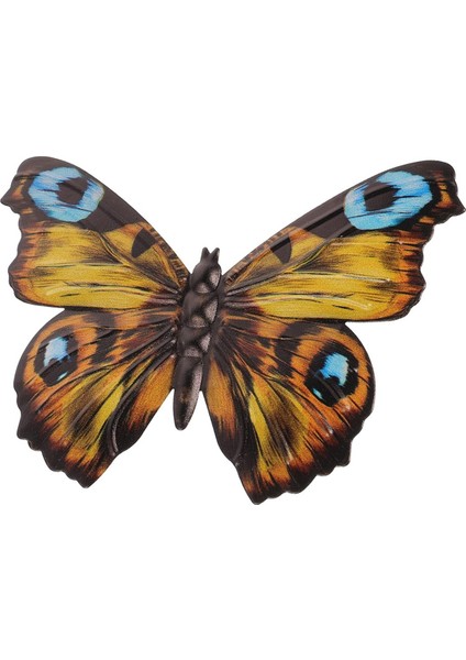 Açık Duvar Dekoru Kelebek Dekorasyon Metal Kelebek Duvar Dekoru Çit Için Metal Duvar Ev Dekorasyonları Sarı (Yurt Dışından)