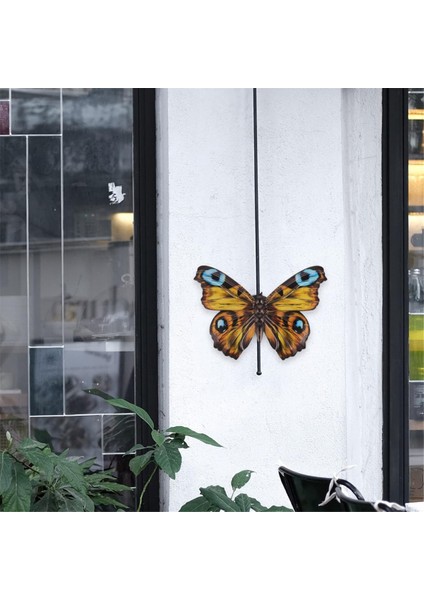 Açık Duvar Dekoru Kelebek Dekorasyon Metal Kelebek Duvar Dekoru Çit Için Metal Duvar Ev Dekorasyonları Sarı (Yurt Dışından) modelleri