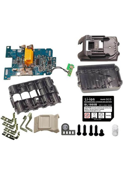 Dıy Pil Kılıfı Tek Hücre Koruma Algılama Makita Için Bms 18V Pil BL1830 BL1820 BL1815 BL1860B Lxt (Yurt Dışından)