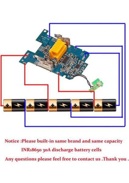 Dıy Pil Kılıfı Tek Hücre Koruma Algılama Makita Için Bms 18V Pil BL1830 BL1820 BL1815 BL1860B Lxt (Yurt Dışından) fırsatları