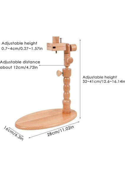Nakış Çember Standı Ahşap Nakış Çerçevesi Standı Iğne Nokta Malzemeleri Nakış Çember Rafı Döndürülmüş Iğne Işi Standı (Yurt Dışından) indirimleri