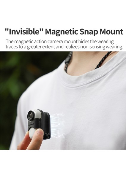 Sunnylife Manyetik Boyun Braketi INSTA360 Go 3 Göğüs Manyetik Boyun Braketi Birinci Kişi Çekim Git 3 Braket (Yurt Dışından) indirimleri