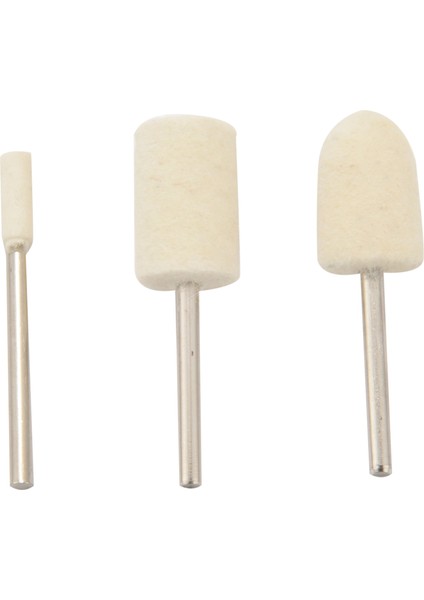20PCS Yün Keçe Monte Mandrel Parlatma Parlatma Tekerlekleri Öğütme Bitleri Öğütücü Baş Cila Saat Takı Döner Alet Aksesuarları Eki - 1/8 Inç Sap (Yurt Dışından) modelleri
