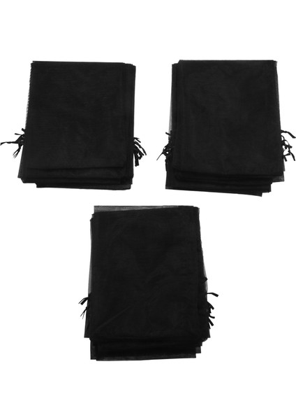 30PCS Siyah Organza Şarap Şişesi Çanta, Sefli Şişe Şişesi Hediye Torbaları Şarap Kapakları Cadılar Bayramı Için Drawstring ile Elbiseler (Yurt Dışından)