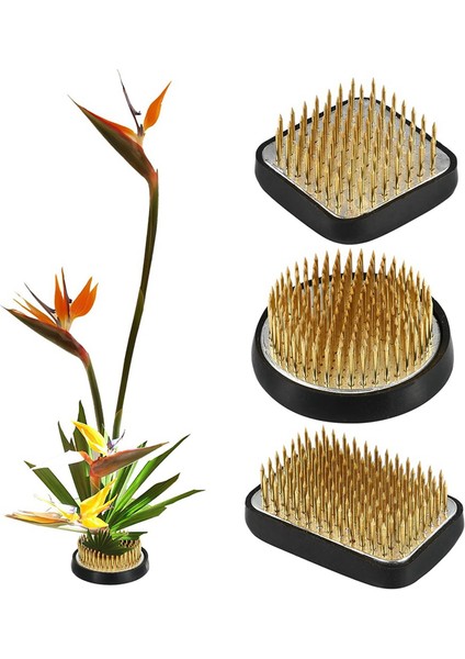 3pcs Japon Ikebana Çiçek Çiçek Kurbağaları Çiçek Düzenlemesi, Kenzan Kit Jp Çiçek Düzenleme Aksesuarları Malzemeleri (Yurt Dışından) fiyatları