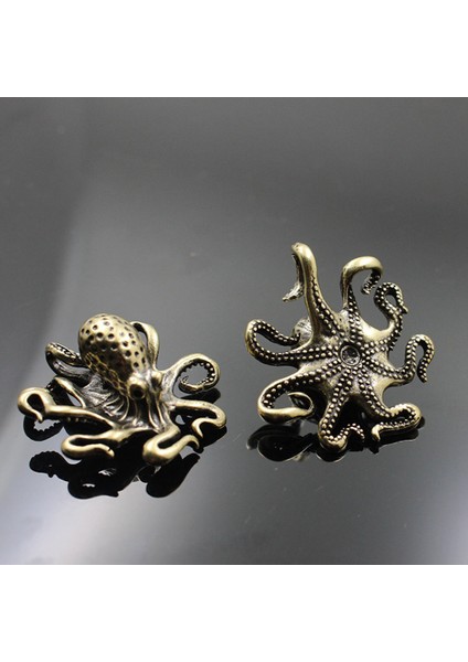 Bakır Ahtapot Ev Dekoru Antika Bakır Hayvan Figürin Minyatürler Masa Süs Aksesuarları Tablo Çay Evcil Hayvanlar El Sanatları (Yurt Dışından)