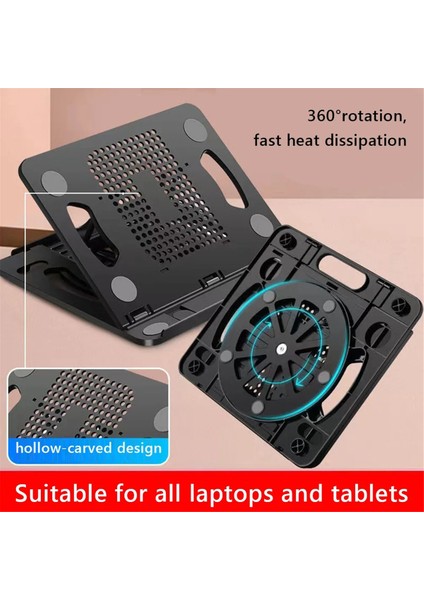 Döner Ayarlanabilir Katlanabilir Dizüstü Bilgisayar Standı Evrensel Taşınabilir Masaüstü Dizüstü Tutucu Tablet Braket Destek Aksesuarı, B (Yurt Dışından) indirimleri