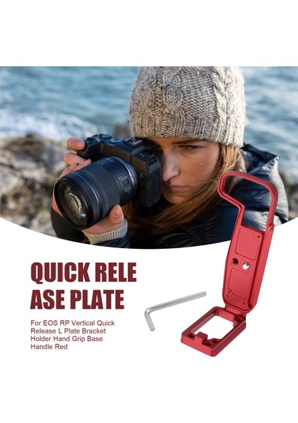 Canon Eos Rp Dikey Hızlı Bırakma L Plaka Braketi Tutucu El Kavrama Taban Kırmızı (Yurt Dışından) fırsatları