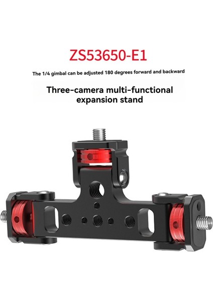 Üçlü Telefon Tutucu Tripod Montaj Adaptörü 180 Dereklik Eğim Kafası Vlog Kamera, Işık, Mikrofon Için Canlı Akış Aracı (Yurt Dışından) fiyatları