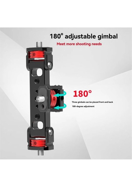 Üçlü Telefon Tutucu Tripod Montaj Adaptörü 180 Dereklik Eğim Kafası Vlog Kamera, Işık, Mikrofon Için Canlı Akış Aracı (Yurt Dışından) indirimleri