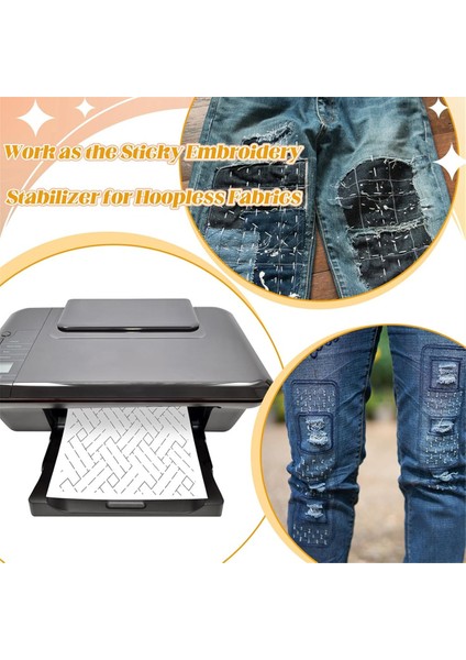 20 Adet 8.3X11.7INCH Su Çözünür Nakış Dengeleyicisi Makine Nakış ve El Dikiş Nakış Desenleri (Yurt Dışından) fiyatları