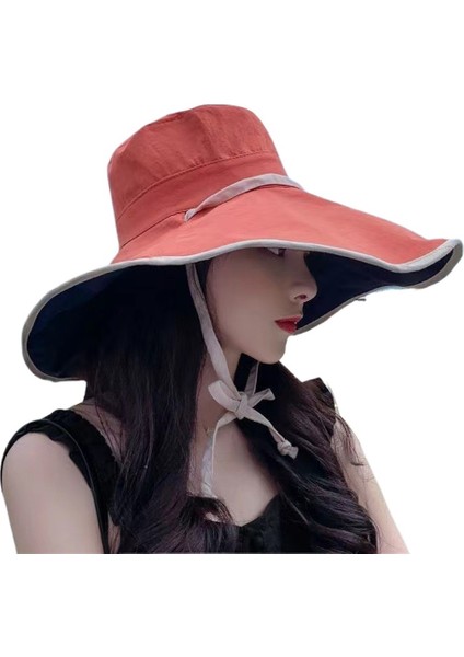 Kadınlar Için Yeni Stil Şapka, Şık Işe Gidip Gelme, Geniş Kenarlı Balıkçı Şapkası, Açık Havada Ultraviyole Işınlarına Karşı Taşınabilir Çok Yönlü Güneş Şapkası (Yurt Dışından)