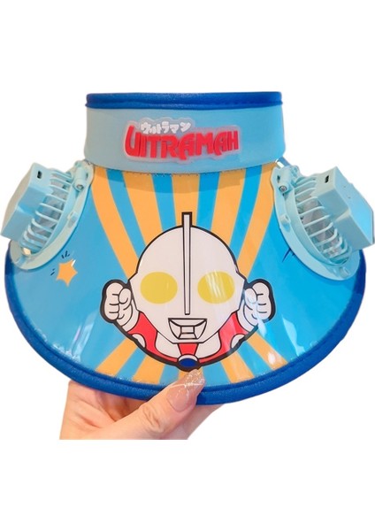 Fan Şapka Çocuk Yaz Dış Mekan Uv Koruma Güneşlik Büyük Siperlik Güneş Şapkası (Yurt Dışından)