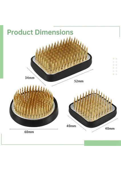 3pcs Japon Ikebana Çiçek Çiçek Kurbağaları Çiçek Düzenlemesi, Kenzan Kit Jp Çiçek Düzenleme Aksesuarları Malzemeleri (Yurt Dışından) modelleri