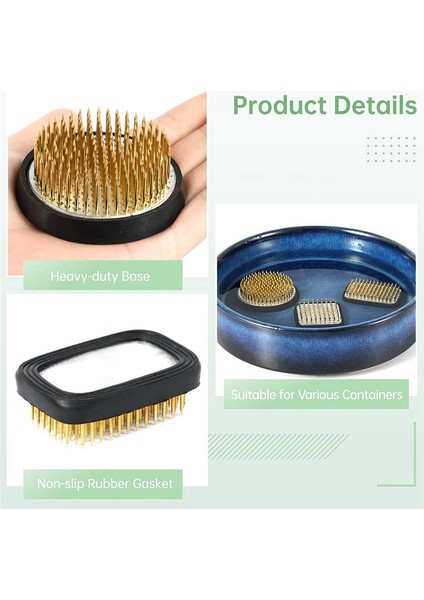 3pcs Japon Ikebana Çiçek Çiçek Kurbağaları Çiçek Düzenlemesi, Kenzan Kit Jp Çiçek Düzenleme Aksesuarları Malzemeleri (Yurt Dışından) indirimleri