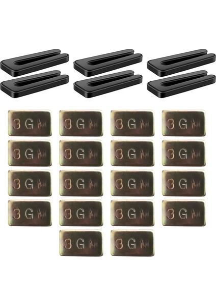 Tavan Fan Bıçağı Dengeleme Kiti, 6pc Dirençli Fan Bıçakları Denge Klipsleri 18 Pc Metal Kendinden Yapışkan 3g Tavan Fan Ağırlıkları (Yurt Dışından)