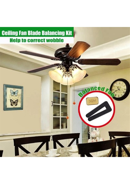 Tavan Fan Bıçağı Dengeleme Kiti, 6pc Dirençli Fan Bıçakları Denge Klipsleri 18 Pc Metal Kendinden Yapışkan 3g Tavan Fan Ağırlıkları (Yurt Dışından) fırsatları