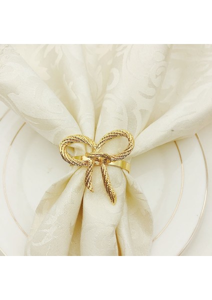 12 Pcs Basit Altın Peçete Yüzüğü Kelebek Çat Tie Peçete Tepeli Otel Restoranı Ağız Kum Yüzüğü Metal Peçete Yüzüğü (Yurt Dışından) fiyatları