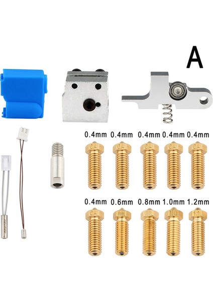 Sidewinder X1 Silikon Çorap, Isıtma Tüpü, Termistör ve Boğaz Ekstrüder A (Yurt Dışından) modelleri