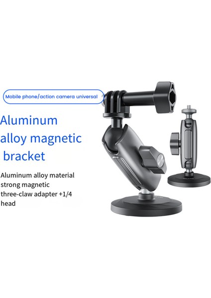Telesin Alüminyum Alaşım Manyetik Eylem Kamera Tutucu 360 ° Gopro Için Ayarlanabilir 1/4 Adaptör GOPRO360 Djı Osmo (Yurt Dışından) fiyatları