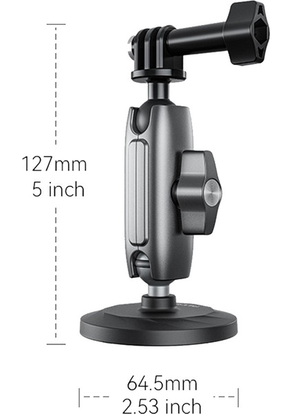 Telesin Alüminyum Alaşım Manyetik Eylem Kamera Tutucu 360 ° Gopro Için Ayarlanabilir 1/4 Adaptör GOPRO360 Djı Osmo (Yurt Dışından) fırsatları