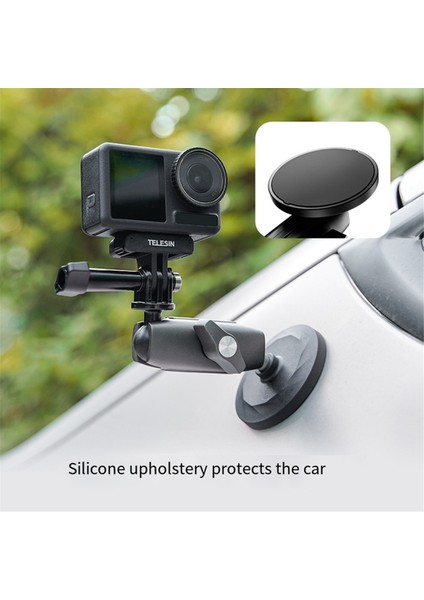 Telesin Alüminyum Alaşım Manyetik Eylem Kamera Tutucu 360 ° Gopro Için Ayarlanabilir 1/4 Adaptör GOPRO360 Djı Osmo (Yurt Dışından) indirimleri