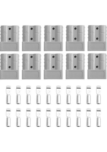 Anderson Style Fiş Konektörleri Için 10 Pcs Dc Güç Aracı 50A 12-24V 6AWG Bakır Kontak Güç Konektörleri ile Çift Kutup (Yurt Dışından)