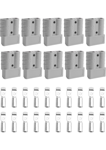 Anderson Style Fiş Konektörleri Için 10 Pcs Dc Güç Aracı 50A 12-24V 6AWG Bakır Kontak Güç Konektörleri ile Çift Kutup (Yurt Dışından) fiyatları