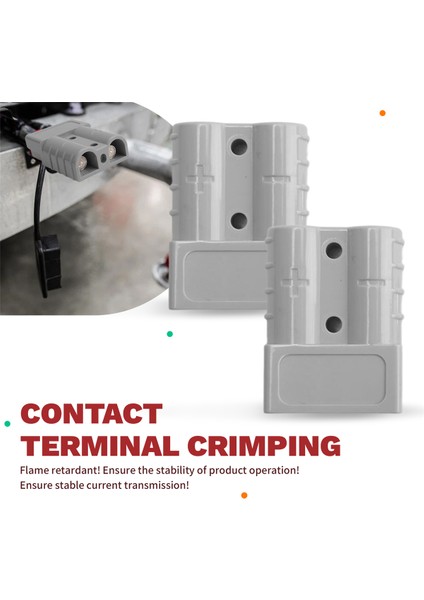 Anderson Style Fiş Konektörleri Için 10 Pcs Dc Güç Aracı 50A 12-24V 6AWG Bakır Kontak Güç Konektörleri ile Çift Kutup (Yurt Dışından) fırsatları