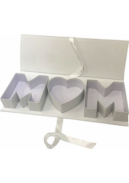 Anneler Günü Çiçek Kutusu Boş Çiçek Hediye Kutusu Doldurulabilir Ambalaj Karton Anne Şeklinde Hediye Kutusu Çiçek Anneler Günü, E (Yurt Dışından)