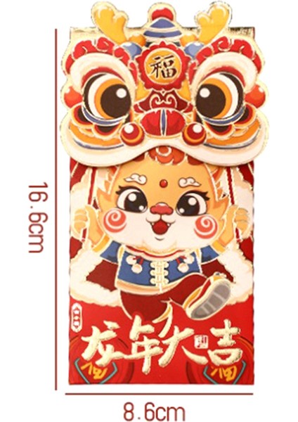 12PCS Kırmızı Zarflar Çin Kırmızı Zarf Şanslı Para Zarfı, Çin Yeni Yıl Kırmızı Zarflar, Yeni Yıl Kırmızı Paket (Yurt Dışından) fırsatları