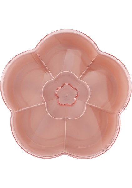 Atıştırmalık Saklama Kutusu, Çiçek Şekli Atıştırmalık Tepsisi Kapalı, Fındık Şekerleme Kutusu, Meyve Kutusu Kuru Meyve Kabı, Pembe (Yurt Dışından)