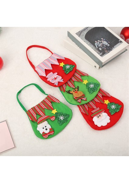 Noel Çocuk Hediyeleri Çantalar Noel Şeker Hediye Çantası Karikatür Depolama Çantaları Noel Şeker Çantası (Yurt Dışından)