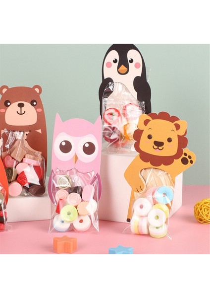 Karikatür Hayvan Şeker Torbası Hediye Çantası Sevimli Tavşan Aslan Atıştırmalık Kurabiye Çantası Orman Doğum Günü Partisi Bebek Duş Dekorasyonu C (Yurt Dışından) fiyatları