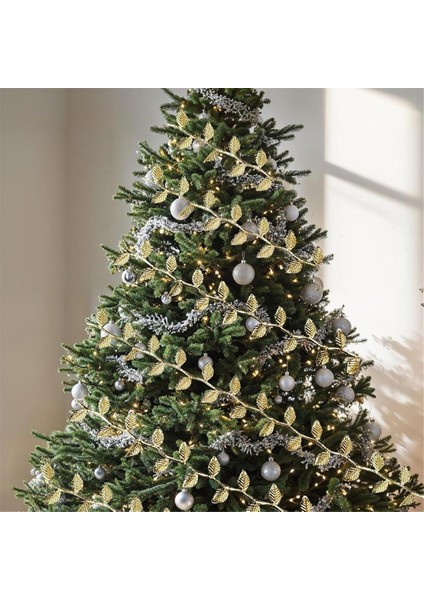 Şerit Çelenk, 33 Feet Noel Altın Şerit, Altın Bırak Şerit Çelenk Diy El Sanatları Hediye Sarma, Dekorasyonlar (Yurt Dışından) fırsatları